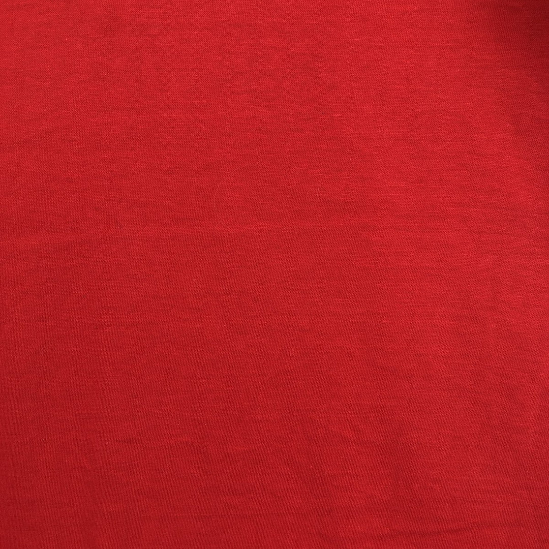 1970'S Downerwear Wisconsin University of Wisconsin Football T-Shirt, Made in USA, Men's XL equivalent, Vintage cotton red type Vintage Second Hand