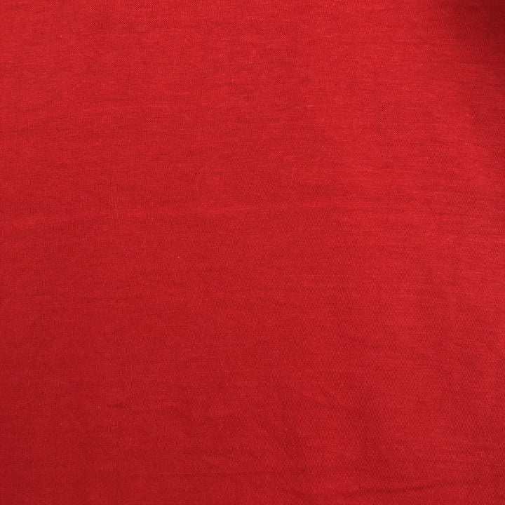 1970'S Downerwear Wisconsin University of Wisconsin Football T-Shirt, Made in USA, Men's XL equivalent, Vintage cotton red type Vintage Second Hand