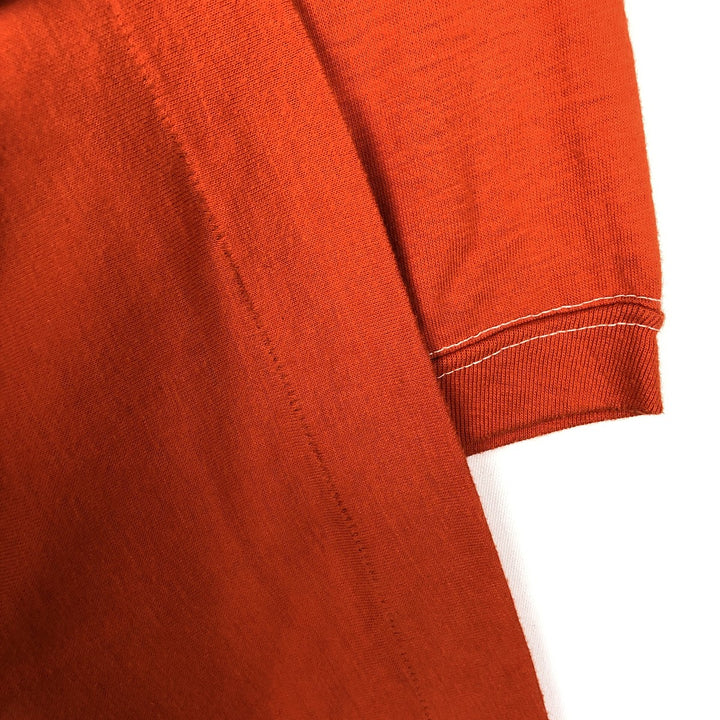 90'S DIAMOND Five-Quarter Sleeve Football T-Shirt, Made in USA, Men's Size L (Equivalent), Vintage cotton orange type Vintage Second Hand