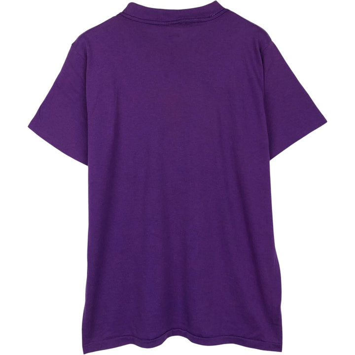 Vintage 1980'S Champion Tricot Tag Triple Print College T-Shirt, Made in USA, Men's XL polyester purple type Vintage Second Hand