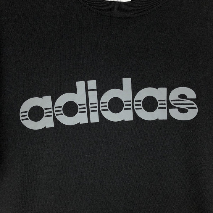 2000'S Adidas CLIMALITE logo print T-shirt, men's size L (approx.) polyester black type Vintage Second Hand