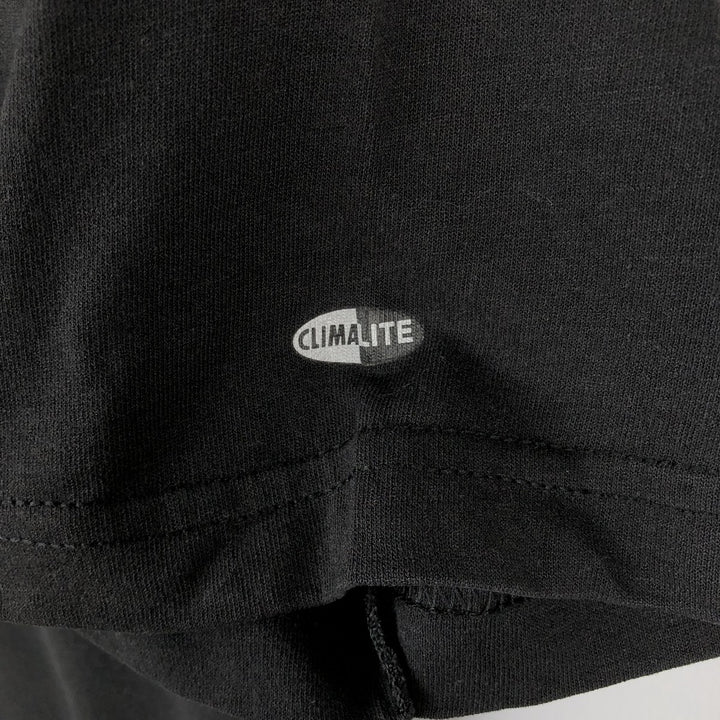 2000'S Adidas CLIMALITE logo print T-shirt, men's size L (approx.) polyester black type Vintage Second Hand