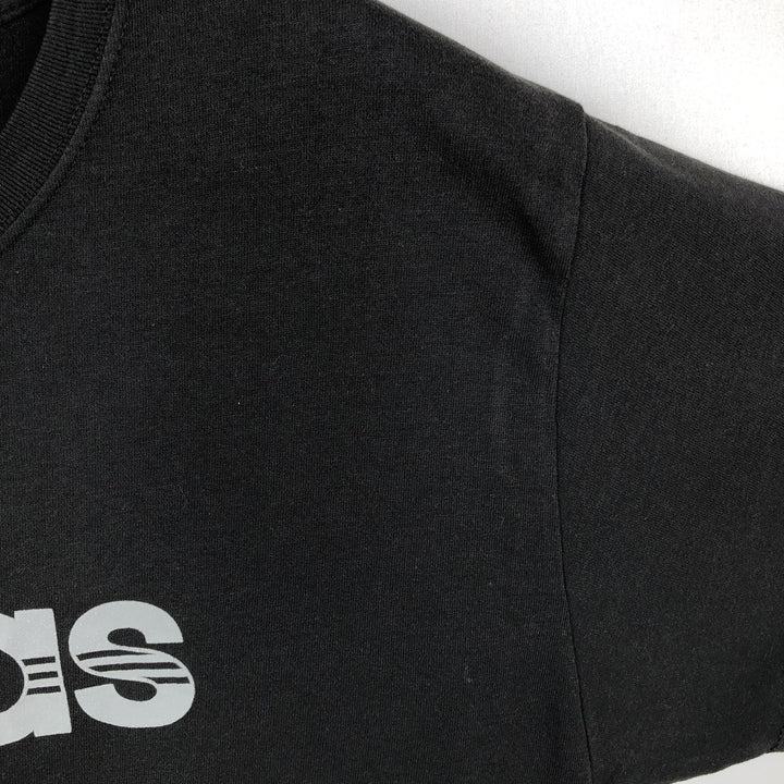 2000'S Adidas CLIMALITE logo print T-shirt, men's size L (approx.) polyester black type Vintage Second Hand