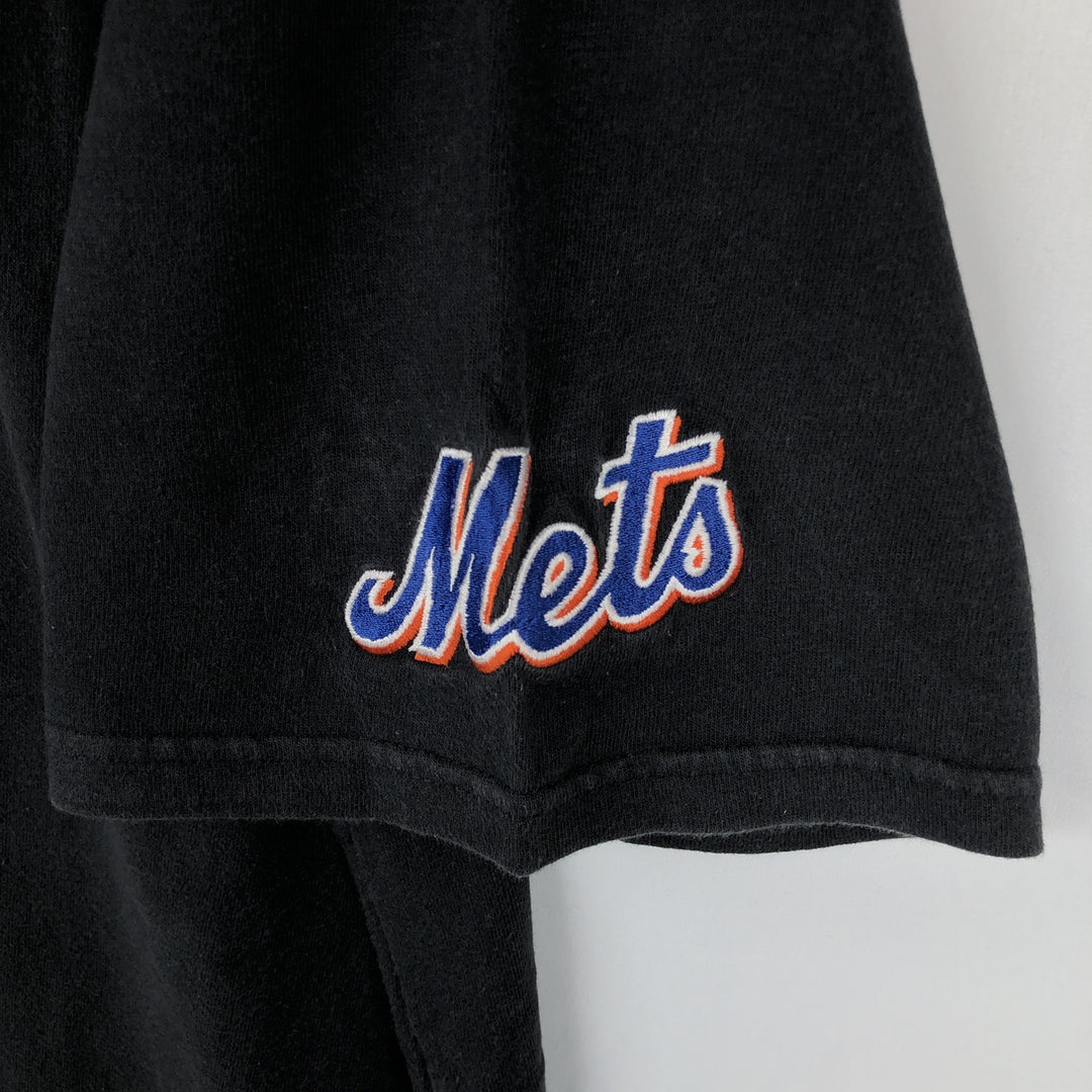 2000'S Nike Team MLB New York Mets Center Logo Sports T-Shirt, Men's Size L (approx.) cotton black type Vintage Second Hand