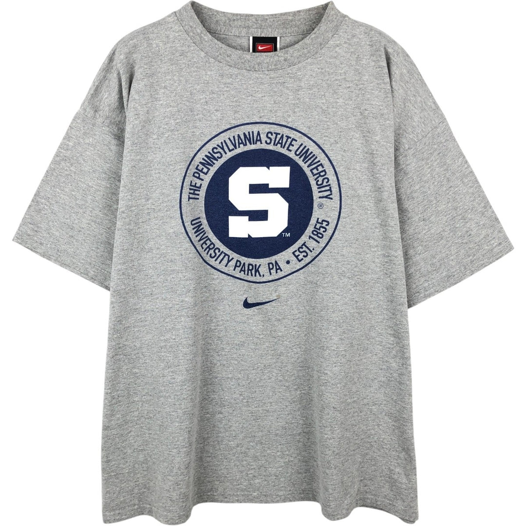 2000'S Nike Team Penn State College T-shirt, Men's Size XL (approx.) cotton gray type Vintage Second Hand