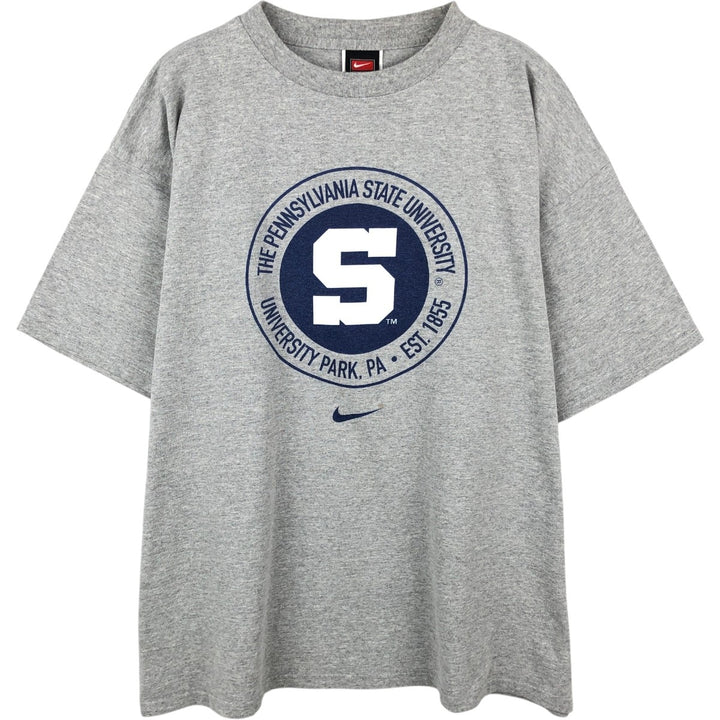 2000'S Nike Team Penn State College T-shirt, Men's Size XL (approx.) cotton gray type Vintage Second Hand