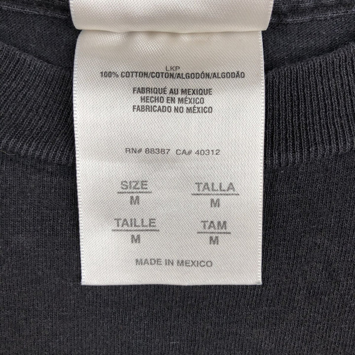 2000'S Adidas logo print T-shirt, men's size M (approx.) cotton black type Vintage Second Hand