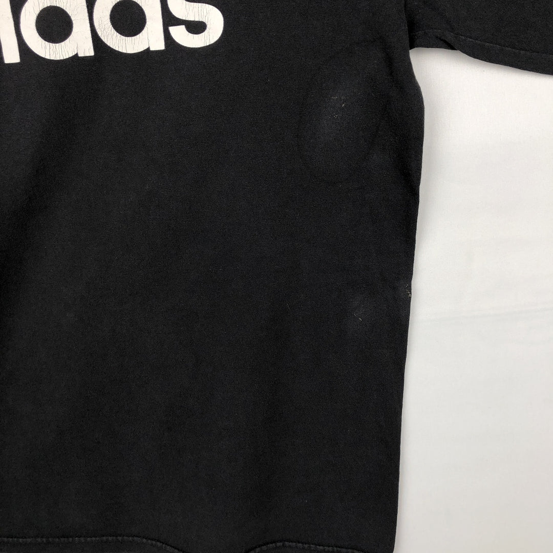 2000'S Adidas logo print T-shirt, men's size M (approx.) cotton black type Vintage Second Hand