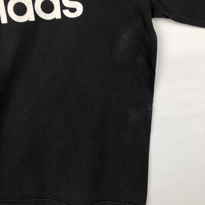 2000'S Adidas logo print T-shirt, men's size M (approx.) cotton black type Vintage Second Hand