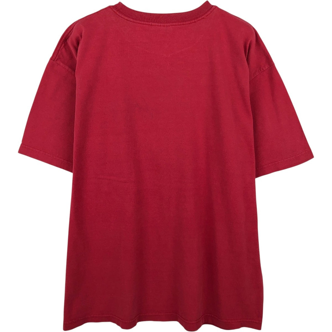 00'S Adidas logo print T-shirt, men's size L cotton red type Vintage Second Hand