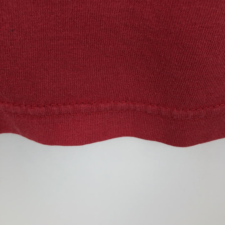 00'S Adidas logo print T-shirt, men's size L cotton red type Vintage Second Hand