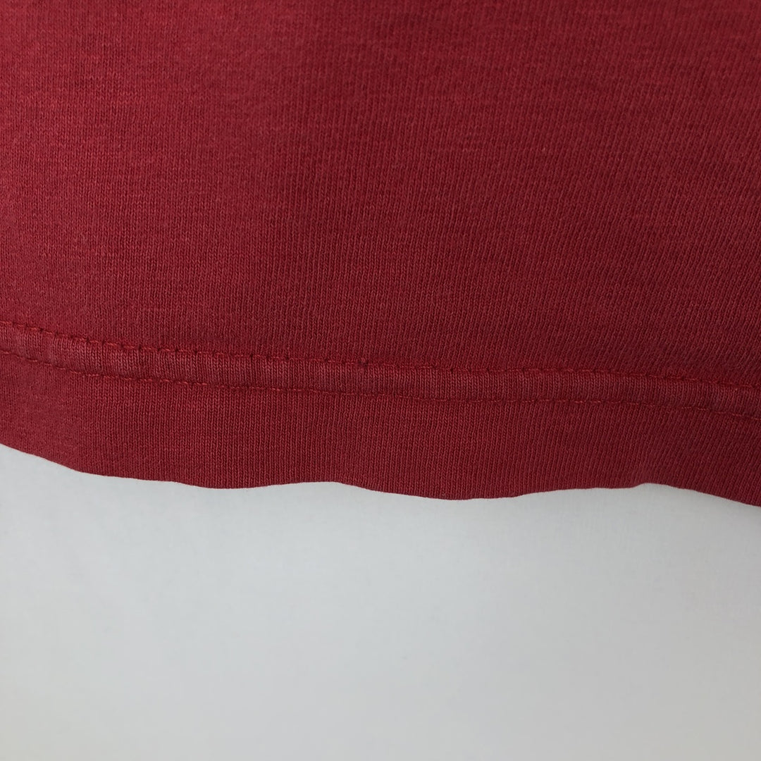 00'S Adidas logo print T-shirt, men's size L cotton red type Vintage Second Hand