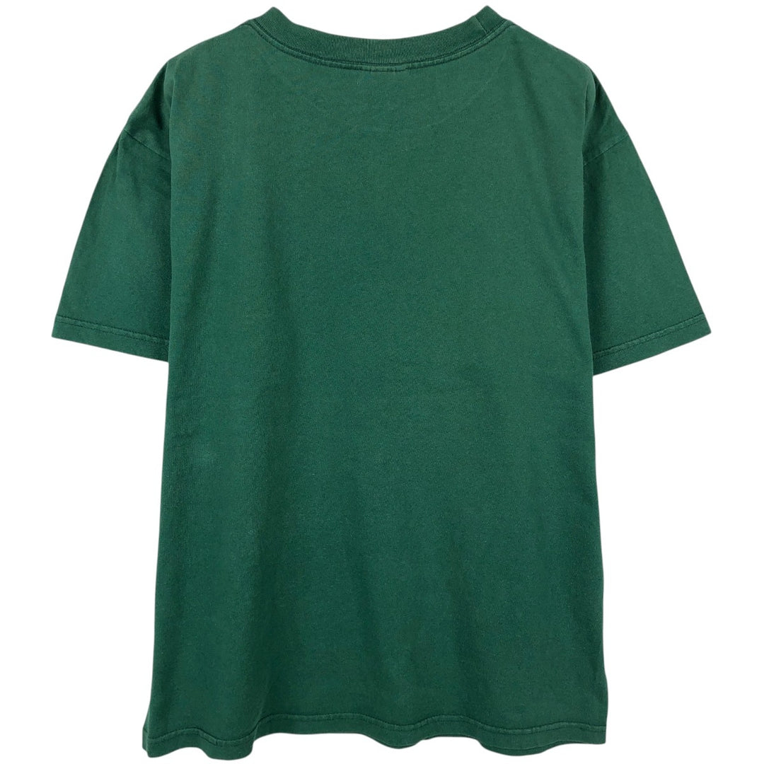 Adidas logo print T-shirt, men's size M (approx.) cotton green type Vintage Second Hand