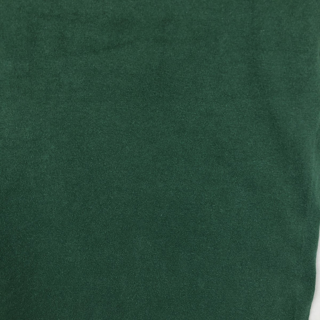 Adidas logo print T-shirt, men's size M (approx.) cotton green type Vintage Second Hand