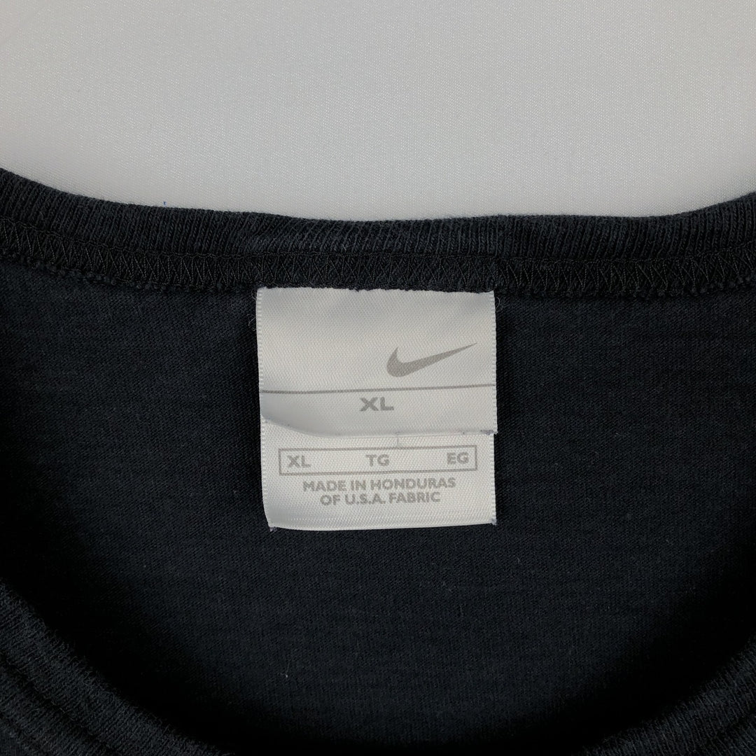 00'S Nike Printed T-shirt Men's XL size cotton black type Vintage Second Hand