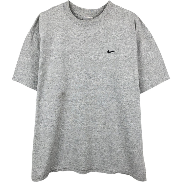 00'S Nike One Point Logo T-shirt Men's L size cotton gray type Vintage Second Hand