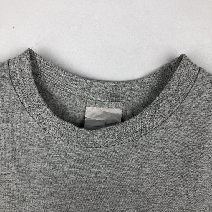 00'S Nike One Point Logo T-shirt Men's L size cotton gray type Vintage Second Hand