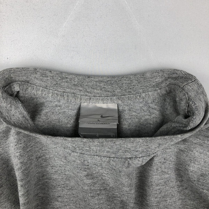 00'S Nike One Point Logo T-shirt Men's L size cotton gray type Vintage Second Hand
