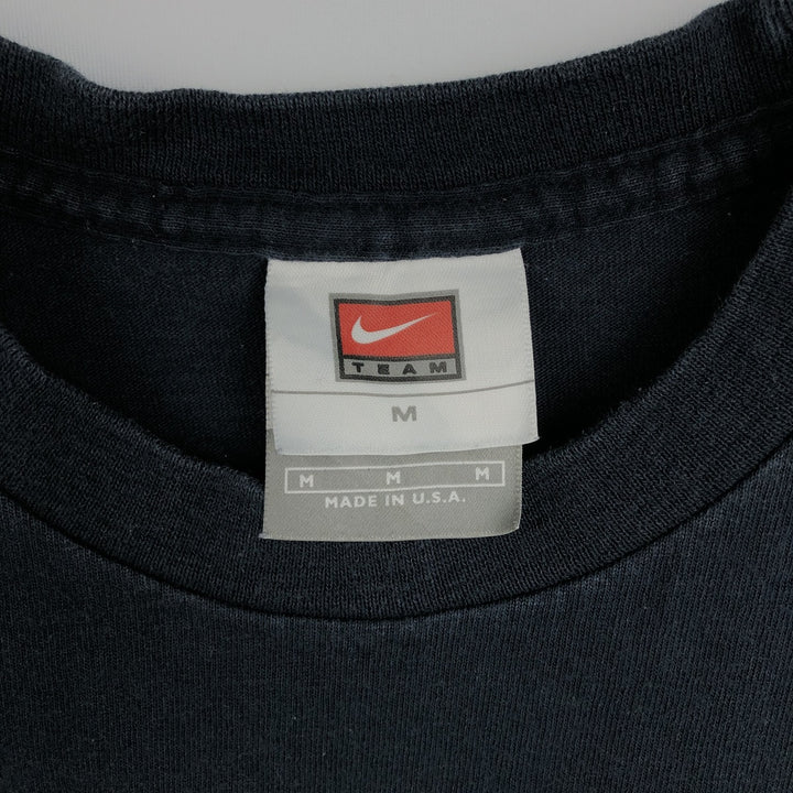 90s-00'S Nike Team Sports T-shirt, Made in USA, Men's Size M (approx.) cotton navy blue type Vintage Second Hand
