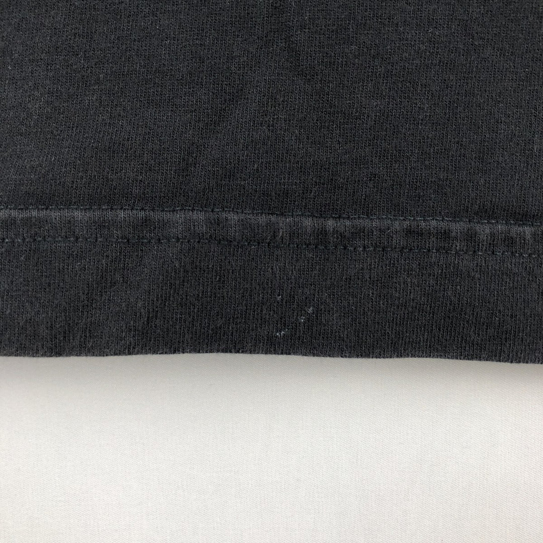 Adidas logo print T-shirt, men's size L cotton black type Vintage Second Hand