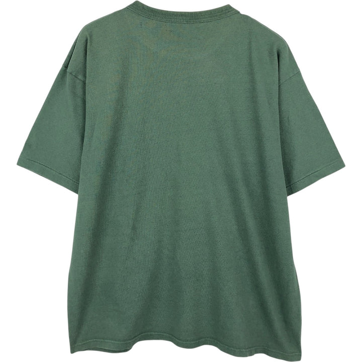 90'S Champion Logo Print T-Shirt Made in USA Men's XL Vintage cotton green type Vintage Second Hand