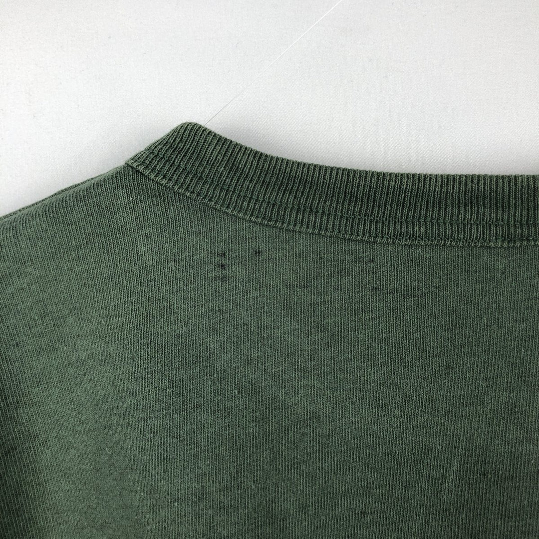 90'S Champion Logo Print T-Shirt Made in USA Men's XL Vintage cotton green type Vintage Second Hand