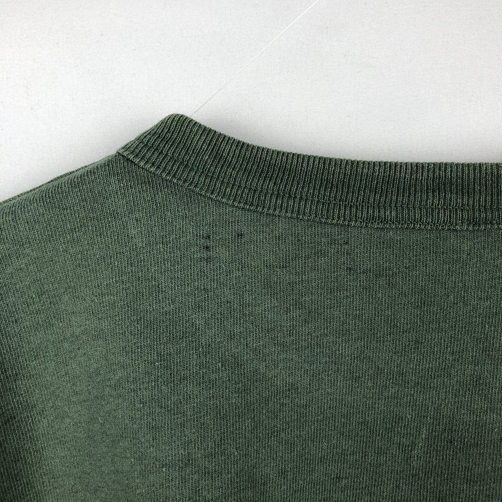 90'S Champion Logo Print T-Shirt Made in USA Men's XL Vintage cotton green type Vintage Second Hand