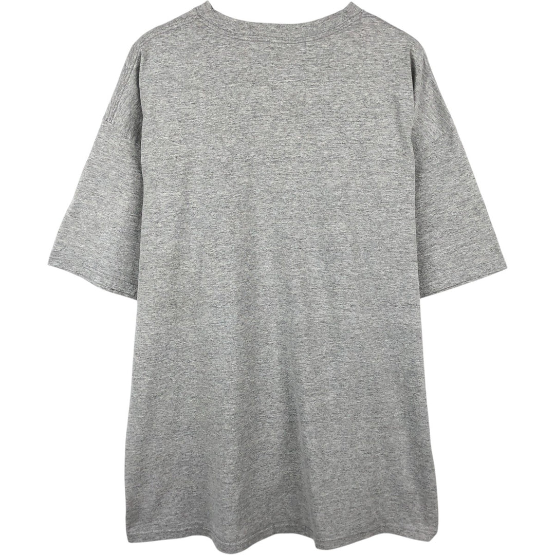 00'S Adidas logo print T-shirt, men's XL size cotton gray type Vintage Second Hand