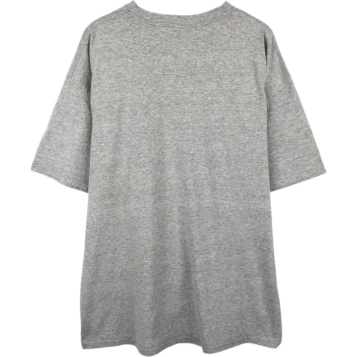 00'S Adidas logo print T-shirt, men's XL size cotton gray type Vintage Second Hand