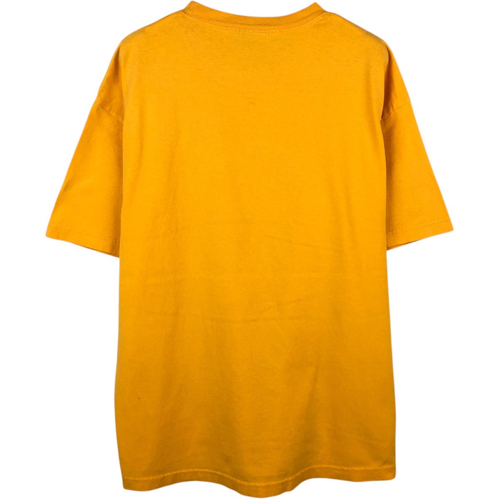 00'S Nike logo print T-shirt, men's XL size cotton yellow type Vintage Second Hand