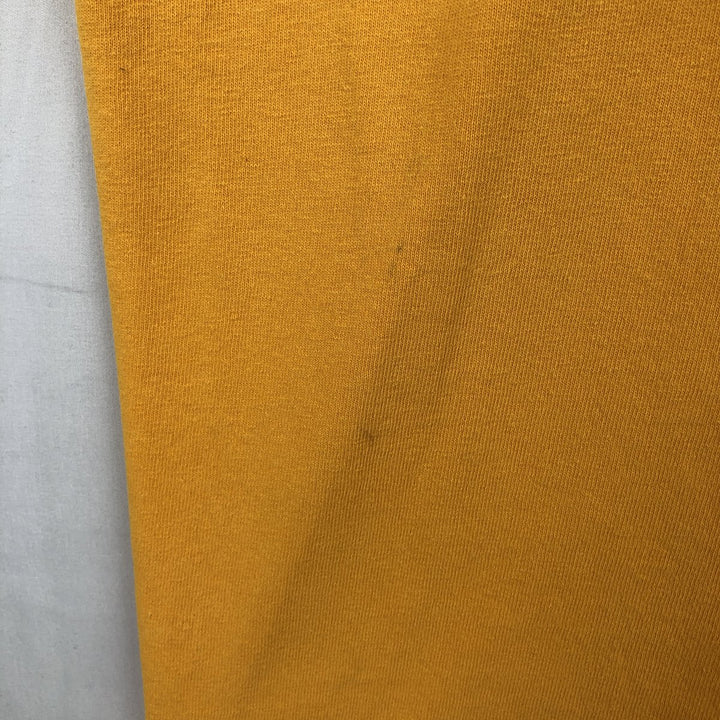 00'S Nike logo print T-shirt, men's XL size cotton yellow type Vintage Second Hand