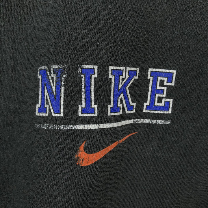 90'S - Vintage Nike logo print T-shirt, men's size L cotton Charcoal Vintage Second Hand
