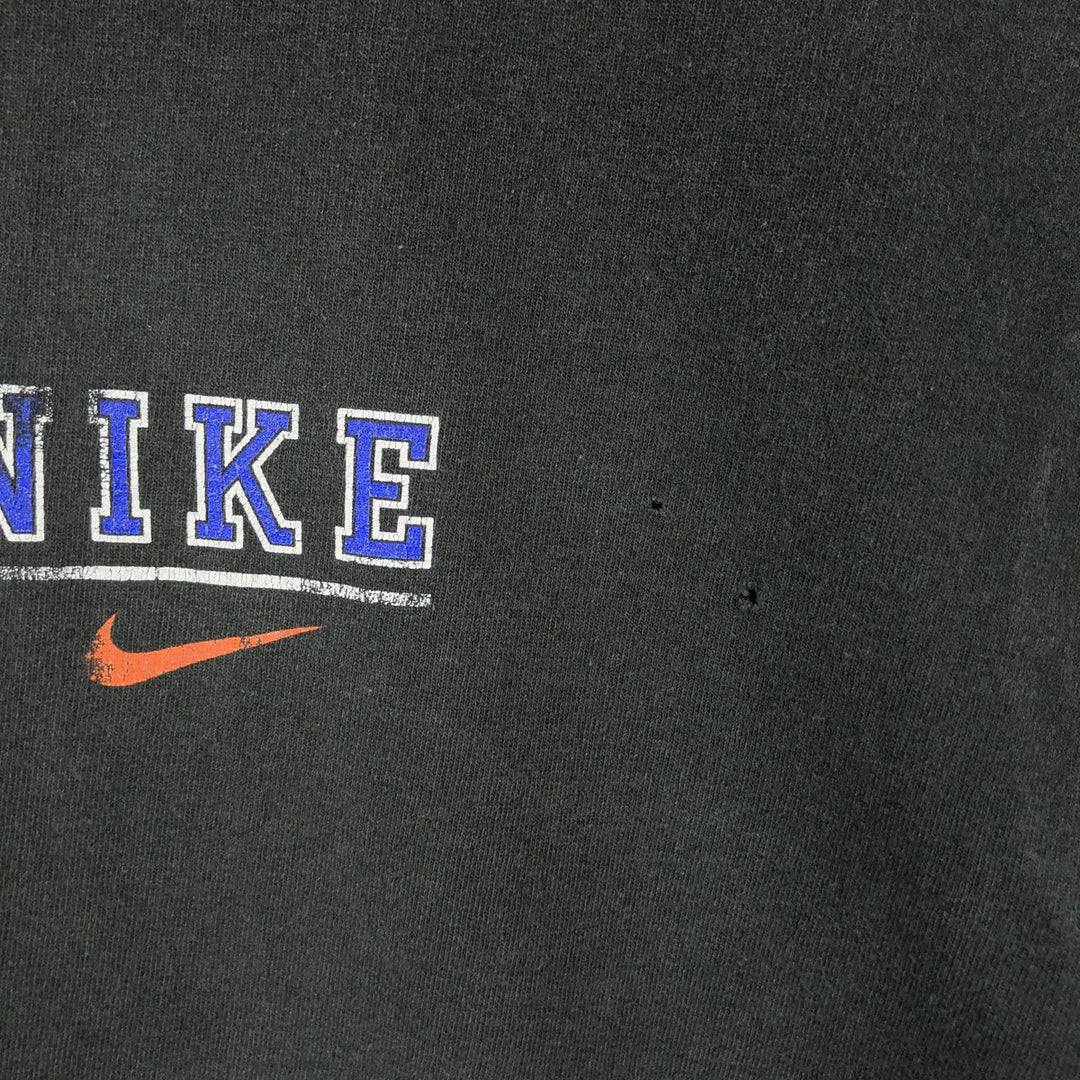 90'S - Vintage Nike logo print T-shirt, men's size L cotton Charcoal Vintage Second Hand