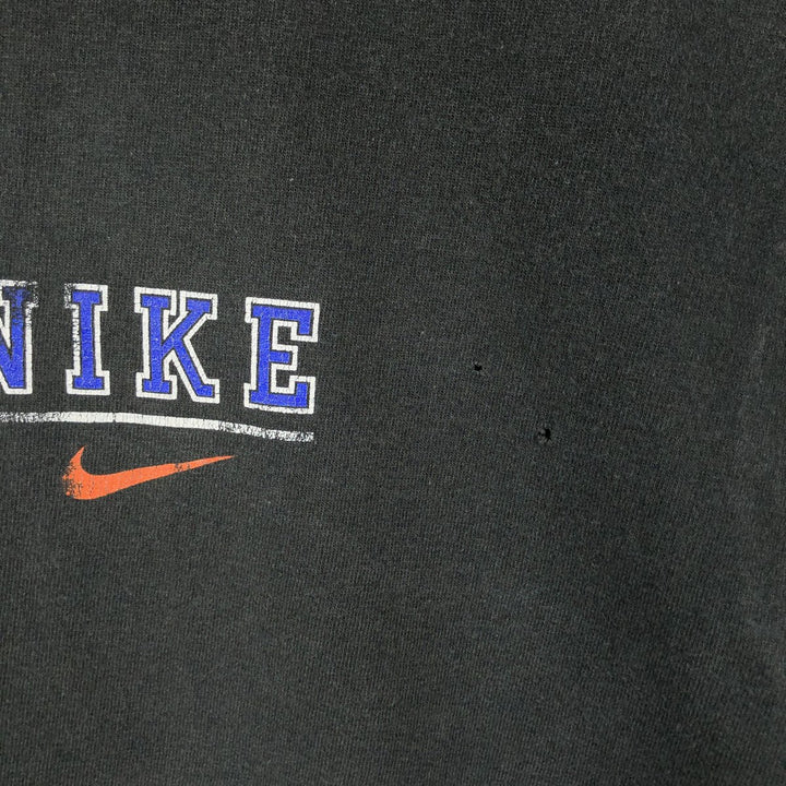 90'S - Vintage Nike logo print T-shirt, men's size L cotton Charcoal Vintage Second Hand
