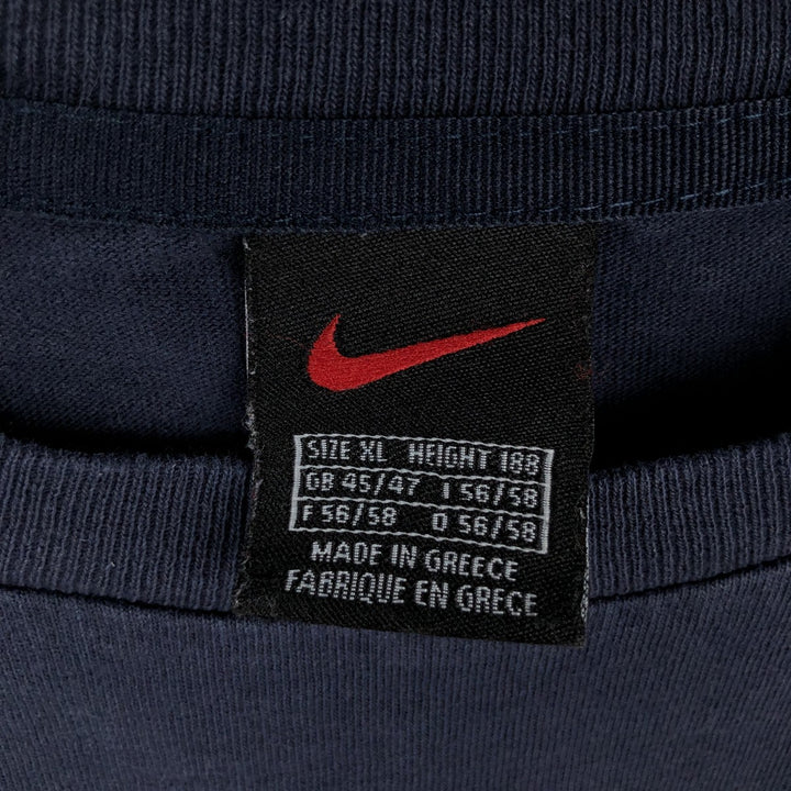 90s~00'S Nike One Point Logo T-Shirt Men's XL Vintage cotton navy blue type Vintage Second Hand