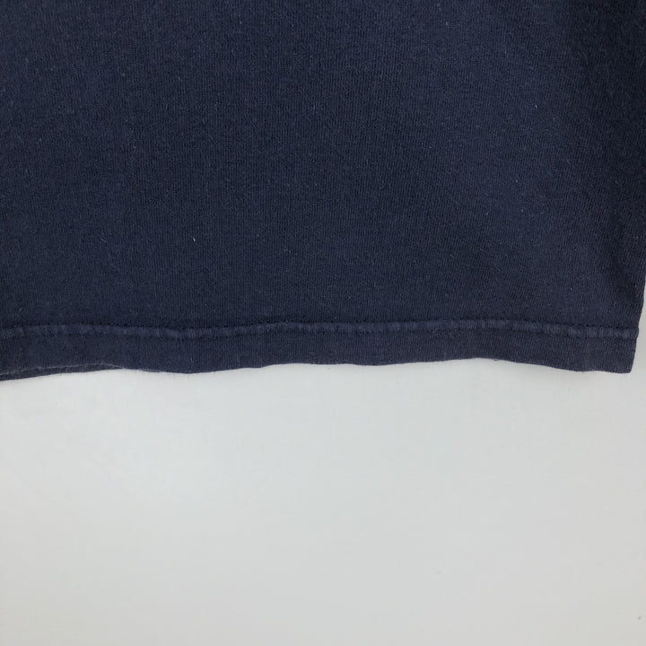 Reebok CLASSIC Logo T-Shirt, Made in USA, Men's Size L (approx.) cotton navy blue type Vintage Second Hand