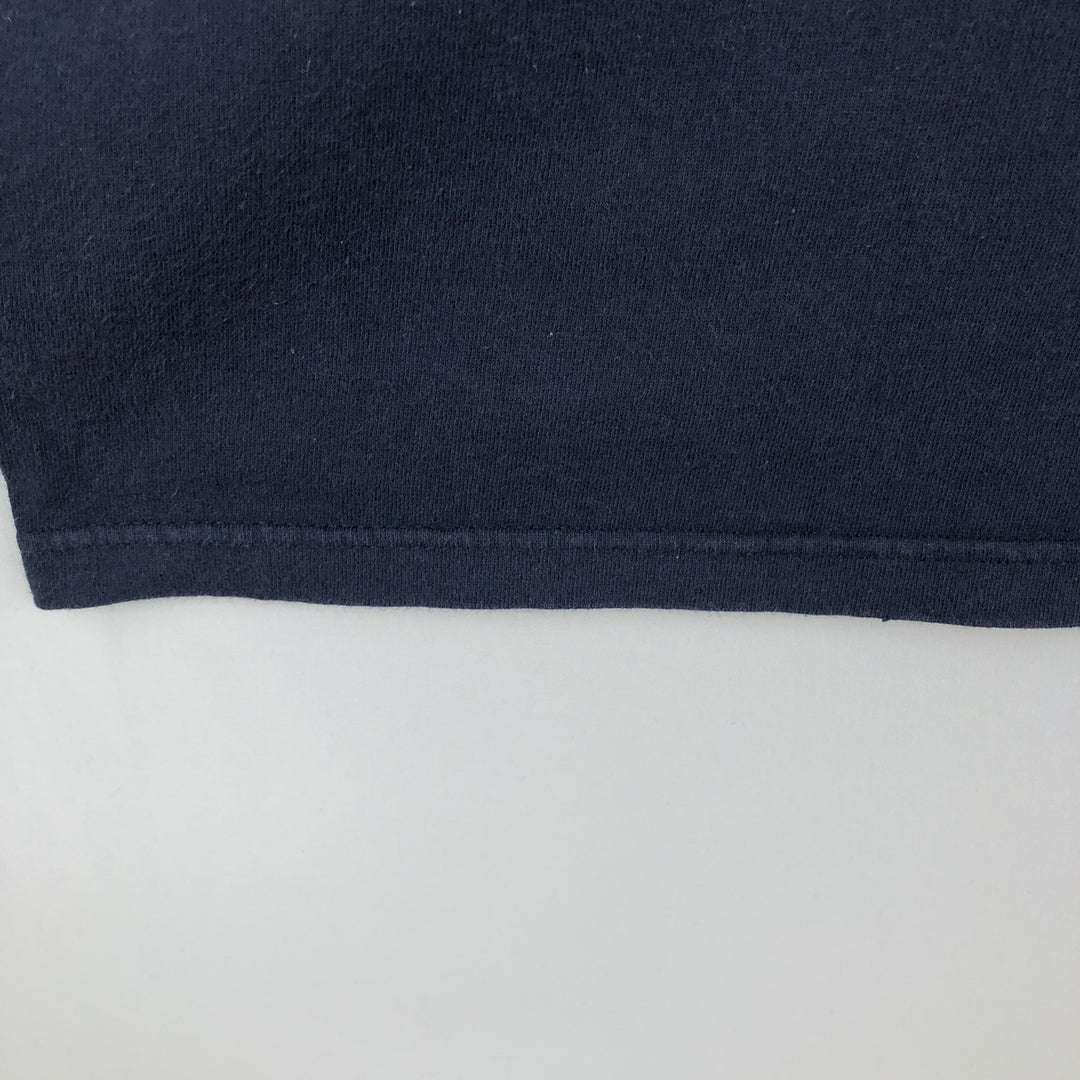 Reebok CLASSIC Logo T-Shirt, Made in USA, Men's Size L (approx.) cotton navy blue type Vintage Second Hand