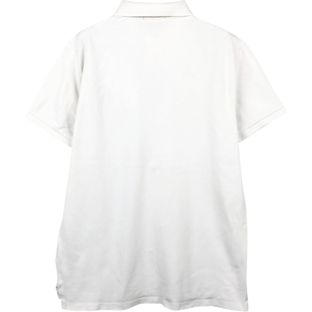 Ralph Lauren POLO RALPH LAUREN CUSTOM SLIM FIT short sleeve polo shirt men's size M cotton white type Vintage Second Hand