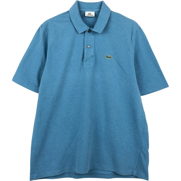 Lacoste LACOSTE short sleeve polo shirt, men's size L cotton blue type Vintage Second Hand