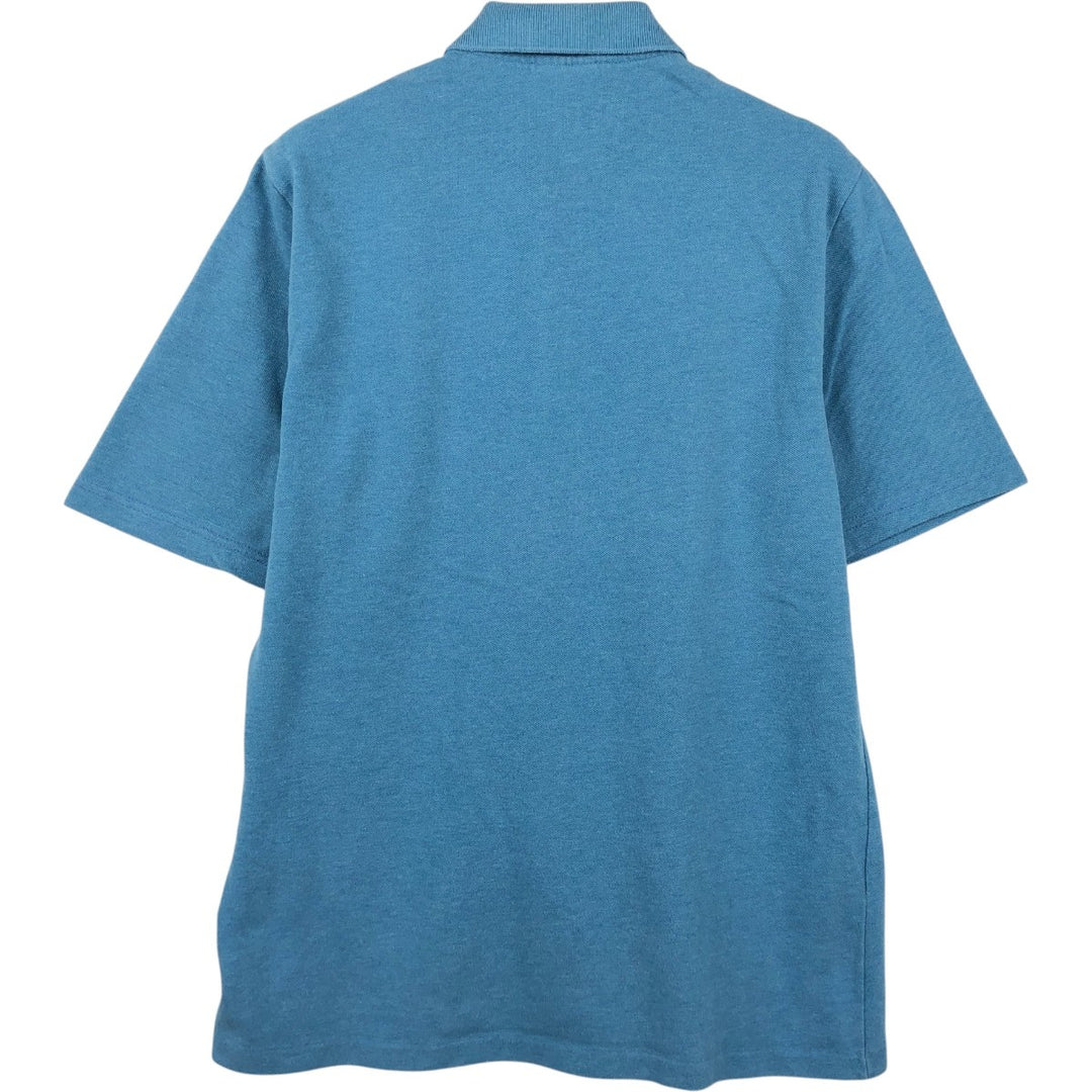 Lacoste LACOSTE short sleeve polo shirt, men's size L cotton blue type Vintage Second Hand