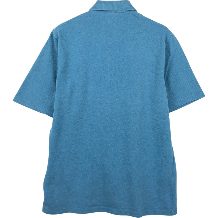 Lacoste LACOSTE short sleeve polo shirt, men's size L cotton blue type Vintage Second Hand