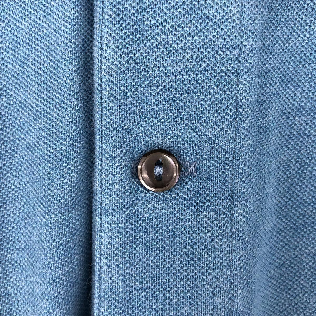 Lacoste LACOSTE short sleeve polo shirt, men's size L cotton blue type Vintage Second Hand