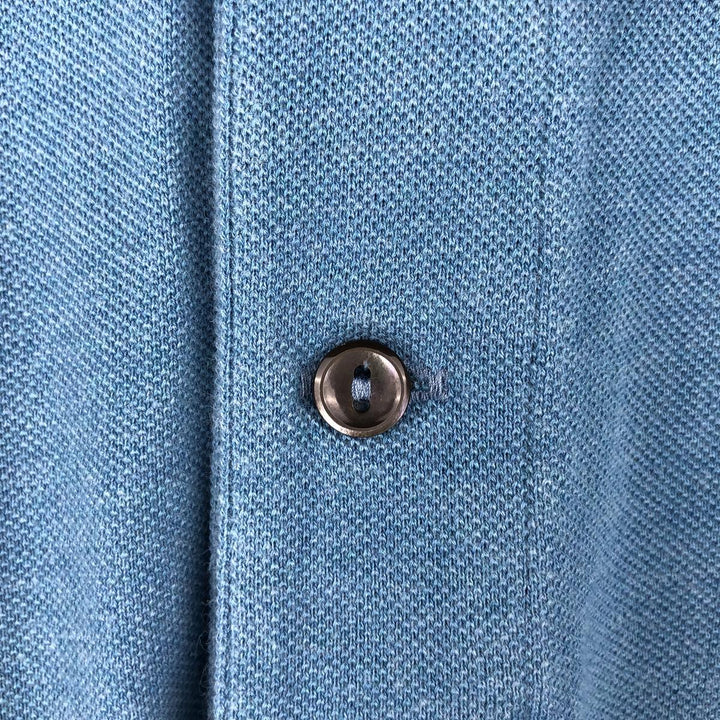 Lacoste LACOSTE short sleeve polo shirt, men's size L cotton blue type Vintage Second Hand