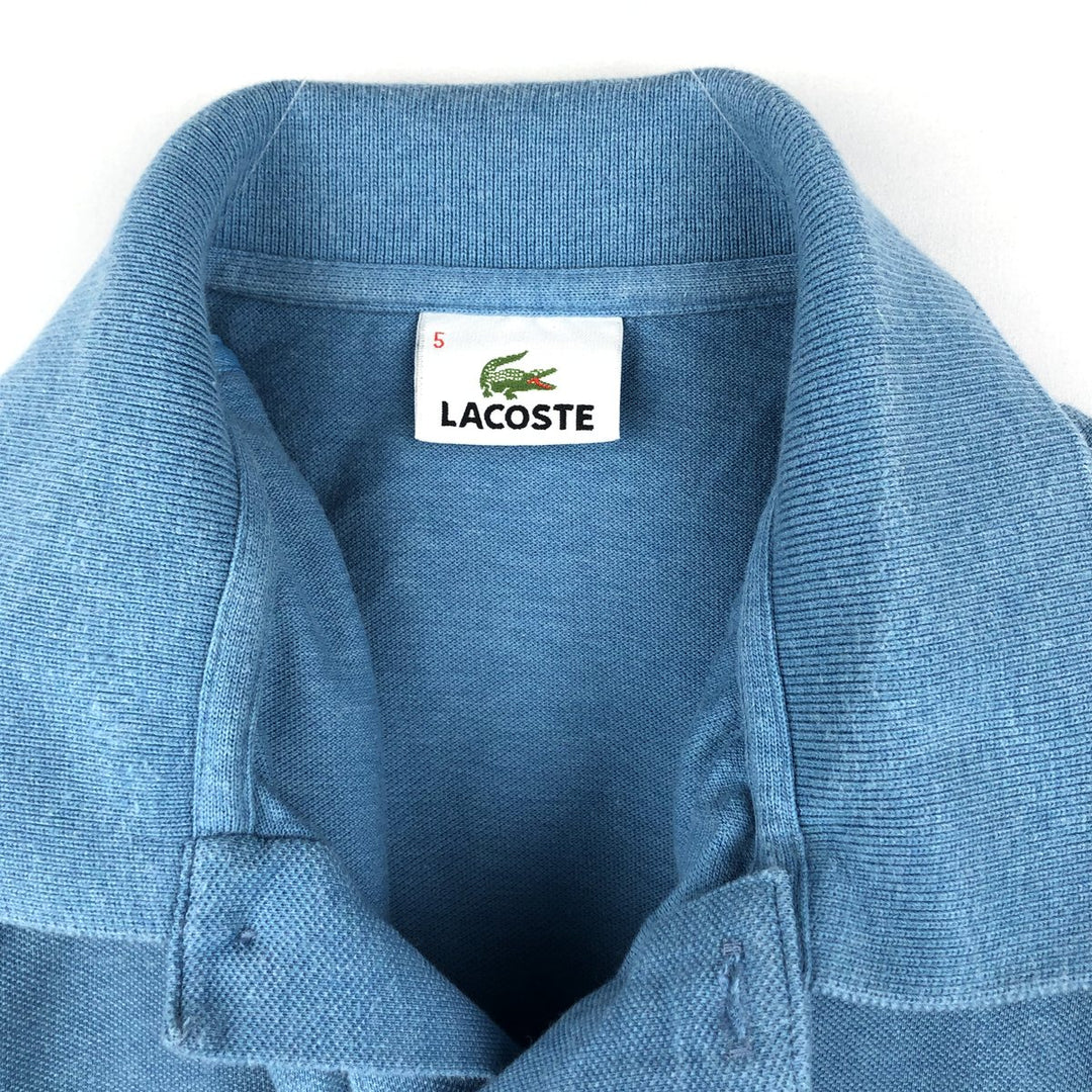 Lacoste LACOSTE short sleeve polo shirt, men's size L cotton blue type Vintage Second Hand