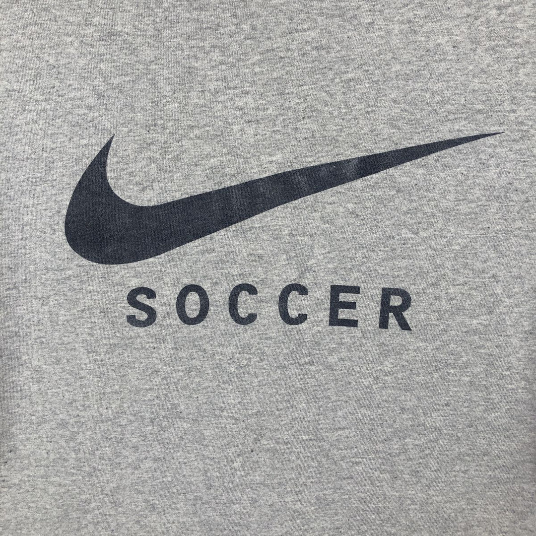 90'S Nike Logo Print T-Shirt, Made in USA, Men's Size L (approx.), Vintage cotton gray type Vintage Second Hand