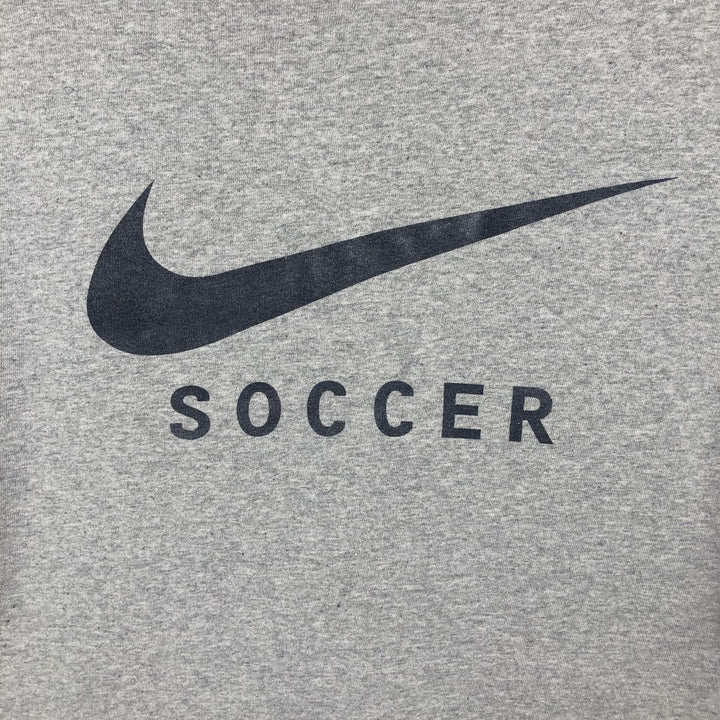 90'S Nike Logo Print T-Shirt, Made in USA, Men's Size L (approx.), Vintage cotton gray type Vintage Second Hand