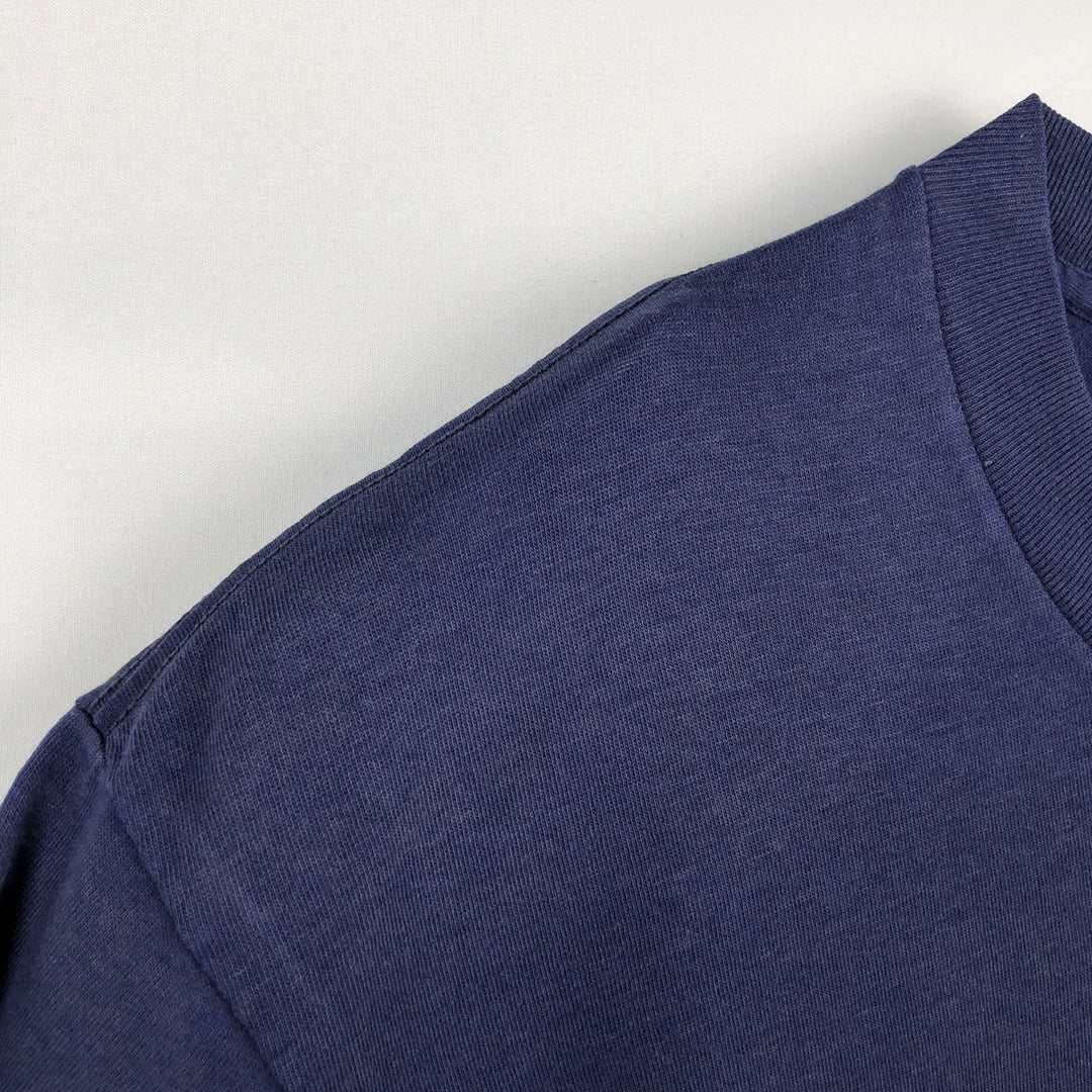 90'S Nike Silver Tag Big Logo Logo Print T-Shirt, Made in USA, Men's XL Equivalent, Vintage polyester navy blue type Vintage Second Hand