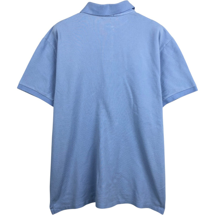 Ralph Lauren POLO RALPH LAUREN CUSTOM SLIM FIT short sleeve polo shirt men's XL equivalent cotton Blue type light blue Vintage Second Hand