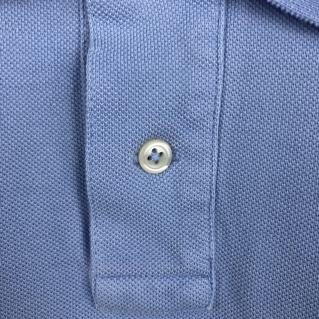 Ralph Lauren POLO RALPH LAUREN CUSTOM SLIM FIT short sleeve polo shirt men's XL equivalent cotton Blue type light blue Vintage Second Hand