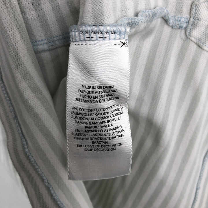 Ralph Lauren POLO RALPH LAUREN CUSTOM SLIM FIT short sleeve striped polo shirt men's size M cotton white type Vintage Second Hand